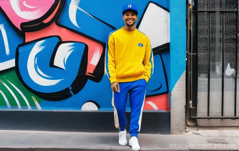 남성 스포츠웨어 트렌드 - **Prompt 1: Urban Athleisure Chic**
    A stylish man in his late 20s to early 30s, with a confident...